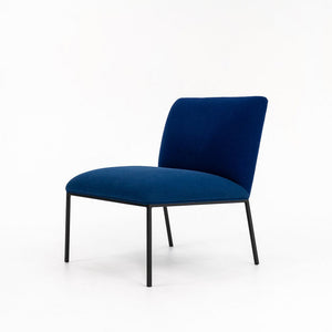 2018 Tondo Lounge Chair by Stefan Borselius for Fogia in Blue Fabric 4x Available