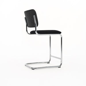2019 Cesca Counter Stool 51CM by Marcel Breuer for Knoll in Chromed Steel and Fabric 3x Available
