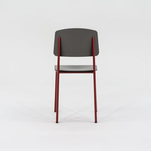 2023 Standard SP Chair by Jean Prouve for Vitra in Red and Grey Brand New 12+ Available