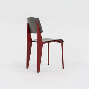 2023 Standard SP Chair by Jean Prouve for Vitra in Red and Grey Brand New 12+ Available