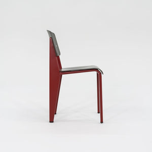 2023 Standard SP Chair by Jean Prouve for Vitra in Red and Grey Brand New 12+ Available