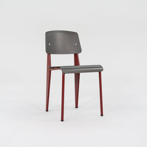 2023 Standard SP Chair by Jean Prouve for Vitra in Red and Grey Brand New 12+ Available