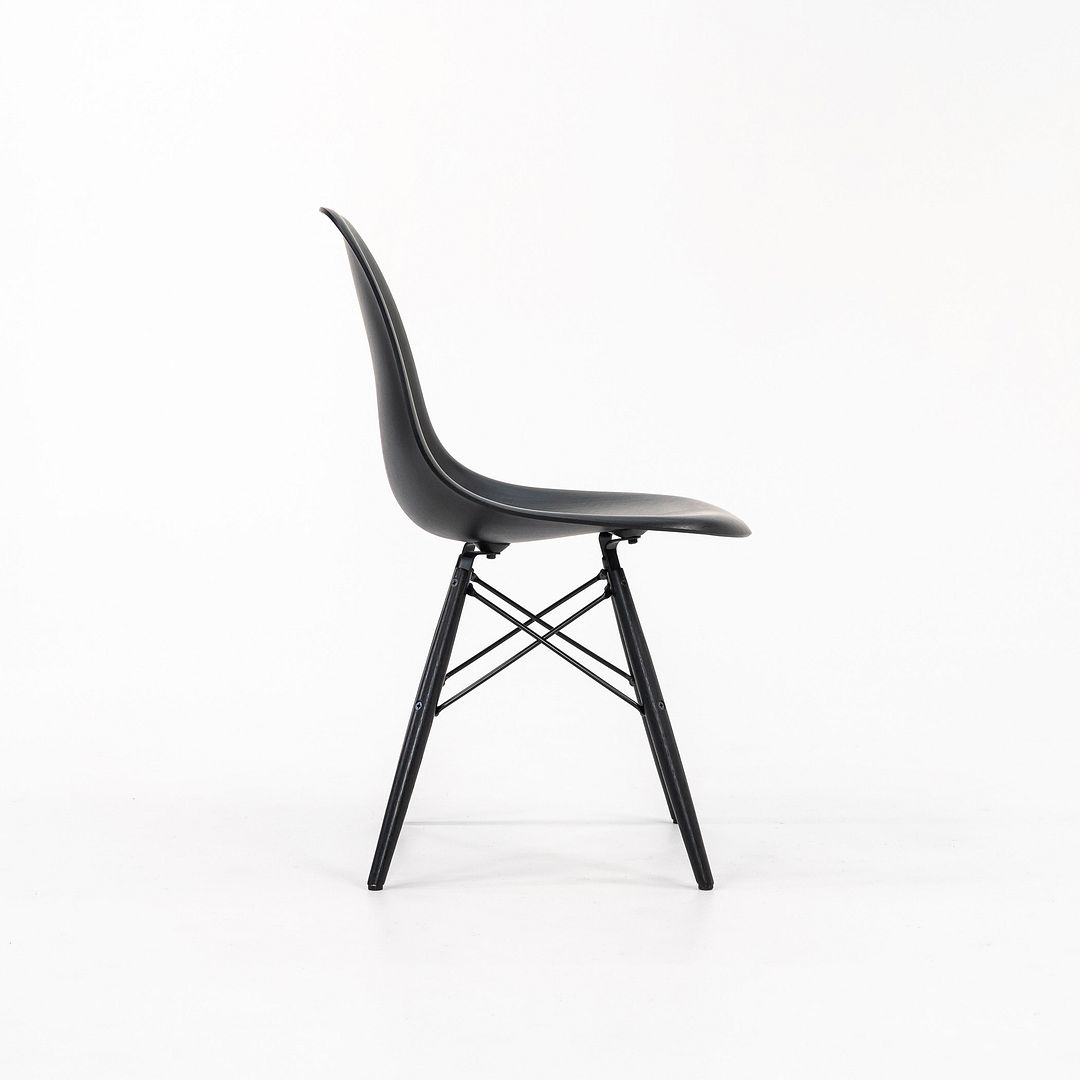 2019 DSW Side Chair with Dowel Base by Charles and Ray Eames for Herman Miller in Ebonized Wood 5x Available