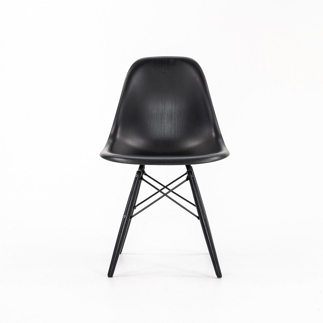2019 DSW Side Chair with Dowel Base by Charles and Ray Eames for Herman Miller in Ebonized Wood 5x Available