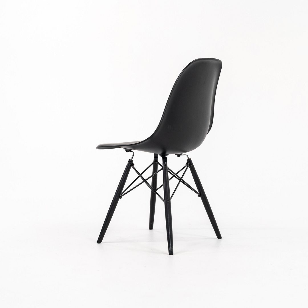 2019 DSW Side Chair with Dowel Base by Charles and Ray Eames for Herman Miller in Ebonized Wood 5x Available