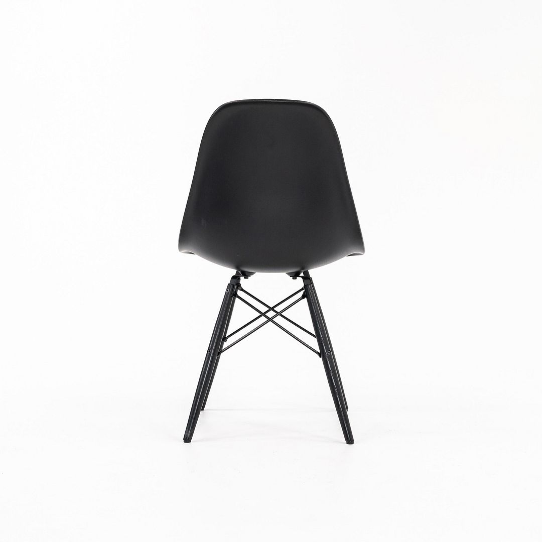 2019 DSW Side Chair with Dowel Base by Charles and Ray Eames for Herman Miller in Ebonized Wood 5x Available