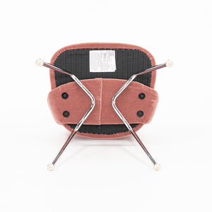 2022 Saarinen Executive Side Chair, Model 72C by Eero Saarinen for Knoll in Chromed Steel and Fabric Upholstery 2x Available