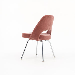 2022 Saarinen Executive Side Chair, Model 72C by Eero Saarinen for Knoll in Chromed Steel and Fabric Upholstery 2x Available