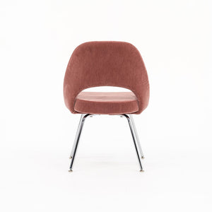 2022 Saarinen Executive Side Chair, Model 72C by Eero Saarinen for Knoll in Chromed Steel and Fabric Upholstery 2x Available