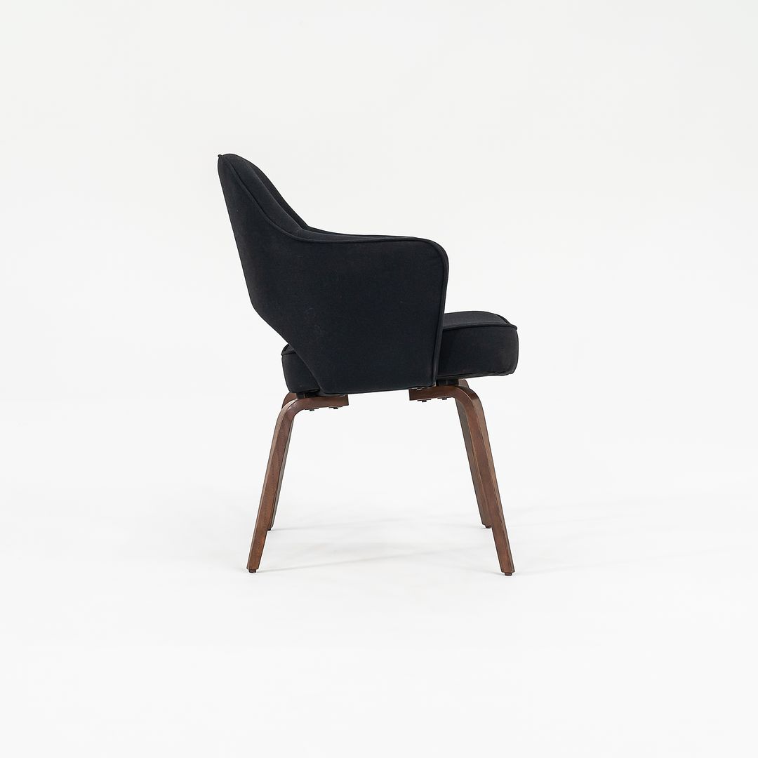 2018 Saarinen Executive Chair with Arms, 71A by Eero Saarinen for Knoll in Oak with Fabric Upholstery