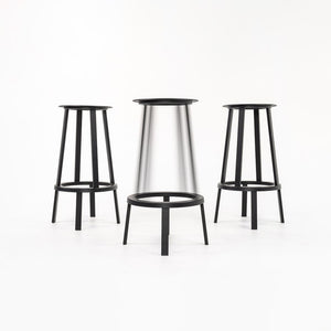SOLD 2010s Hay Revolver Bar Stools by Leon Ransmeier in Black 6x Available