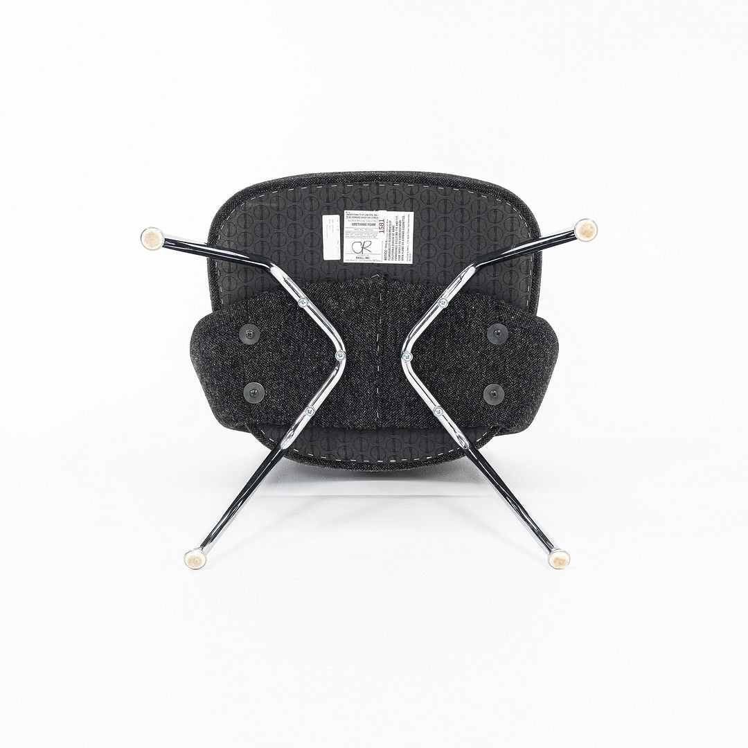 2015 Eero Saarinen for Knoll Armless Executive Side Chair in Charcoal Hopsack