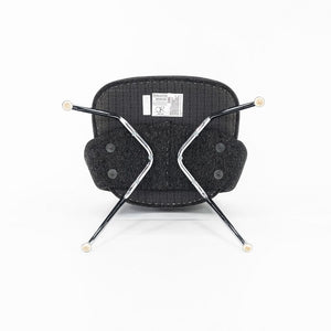 2015 Eero Saarinen for Knoll Armless Executive Side Chair in Charcoal Hopsack