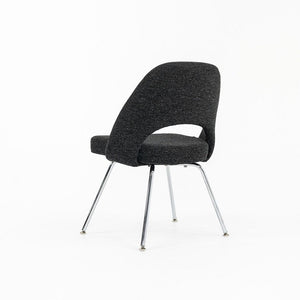 2015 Eero Saarinen for Knoll Armless Executive Side Chair in Charcoal Hopsack