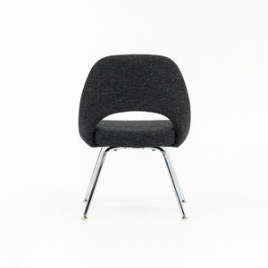 2015 Eero Saarinen for Knoll Armless Executive Side Chair in Charcoal Hopsack