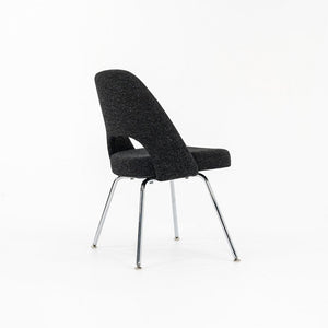 2015 Eero Saarinen for Knoll Armless Executive Side Chair in Charcoal Hopsack