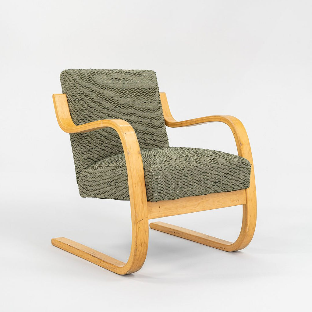 SOLD 1970s Model 402 Atelje Lounge Chair by Aino and Alvar Aalto for Artek with New Upholstery