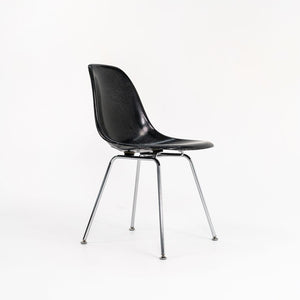 SOLD C. 2018 Modernica Fiberglass Dining / Side Shell Chair in Black with Chrome H Base 2x Available