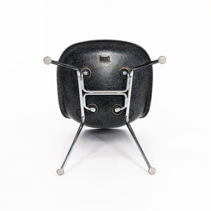 SOLD C. 2018 Modernica Fiberglass Dining / Side Shell Chair in Black with Chrome H Base 2x Available