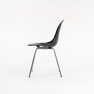 SOLD C. 2018 Modernica Fiberglass Dining / Side Shell Chair in Black with Chrome H Base 2x Available