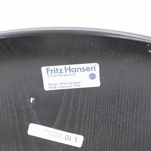SOLD 1998 Series 7 Chair, Model 3107 by Arne Jacobsen for Fritz Hansen in Ebonized Ash 7x Available
