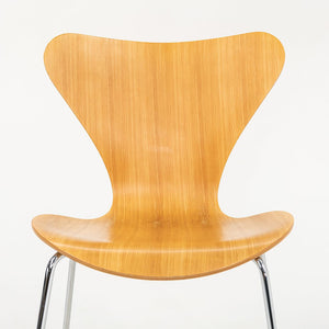 1998 Fritz Hansen Series 7 Side Chair, Model 3107 by Arne Jacobsen for Fritz Hansen in Beech, Sets Available