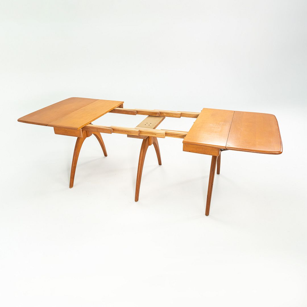 1950s Heywood Wakefield Drop-Leaf Butterfly Dining Table Made of Solid Birch