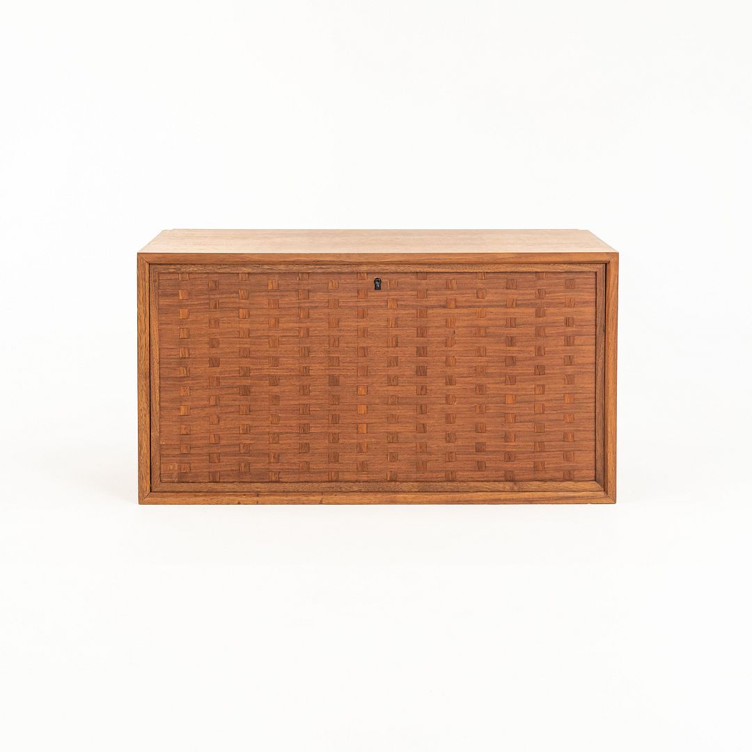 1960s Royal System Walnut Basketweave Modular Cabinets by Poul Cadovius 2x Avail