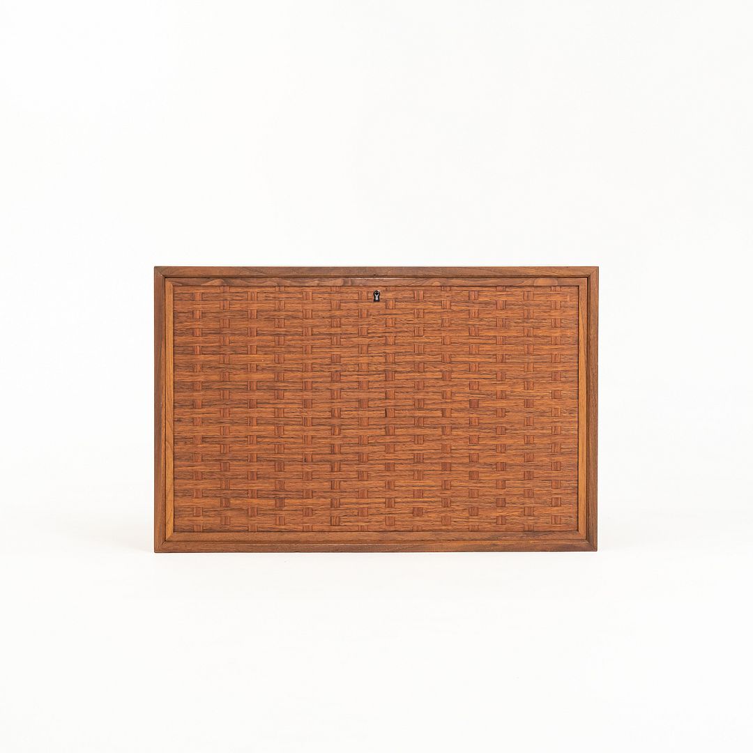 1960s Royal System Walnut Basketweave Modular Cabinets by Poul Cadovius 2x Avail