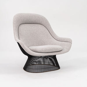 SOLD 1960s Platner Easy Chair and Ottoman, Models 1705L and 1709Y by Warren Platner for Knoll in New Divine Melange Fabric