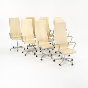 2008 Oxford Chair Model 3272 by Arne Jacobsen for Fritz Hansen in Ivory Leather 10x Available