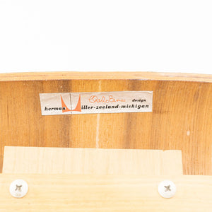 SOLD 1951 LCW Lounge Chairs by Ray and Charles Eames for Herman Miller, Evans Calico Ash, Rubber, Steel