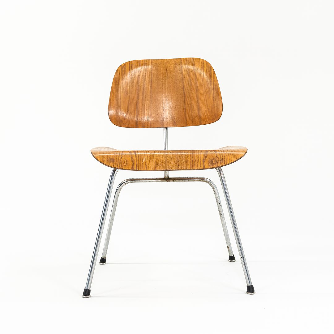 1955 DCM Chair by Ray and Charles Eames for Herman Miller in Calico Ash