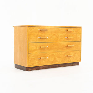 1939 Flexible Home Arrangements Birch 4-Drawer Drawer Dresser By Eliel Saarinen, J. Robert Swanson, Pipsan Saarinen Swanson For Johnson Furniture Co. in Birch