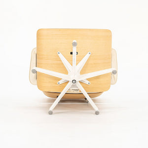 SOLD 2018 Eames Lounge Chair and Ottoman Models 670 and 671 by Charles and Ray Eames for Herman Miller in Ash and Ivory Leather