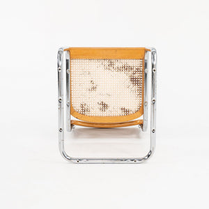 1970s Knoll Cesca Side Chair by Marcel Breuer in Beech, Cane, & Steel, Model B32