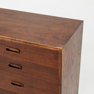 SOLD 1960s 12-Drawer Dresser Cabinet by Jack Cartwright for Founders in Walnut