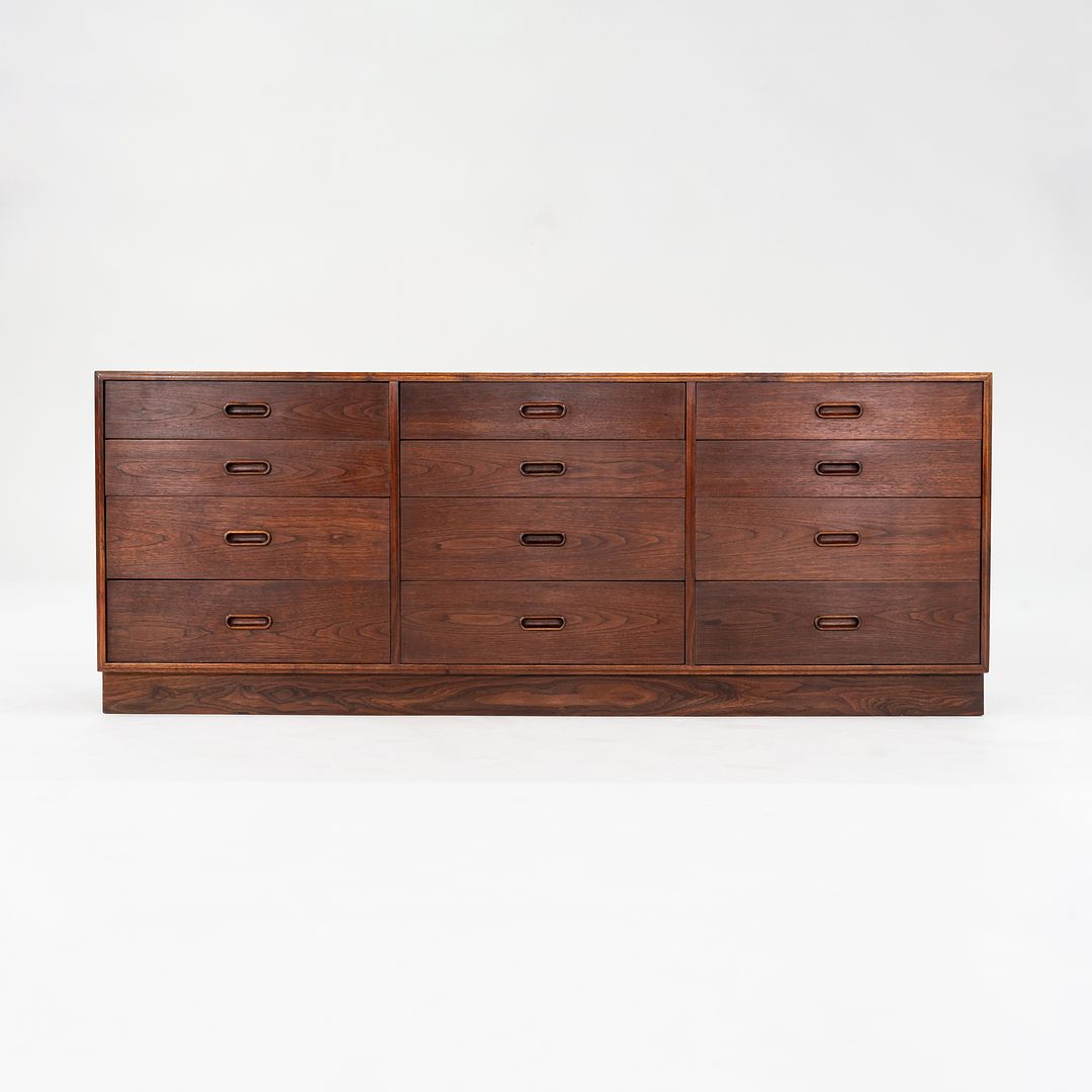 SOLD 1960s 12-Drawer Dresser Cabinet by Jack Cartwright for Founders in Walnut