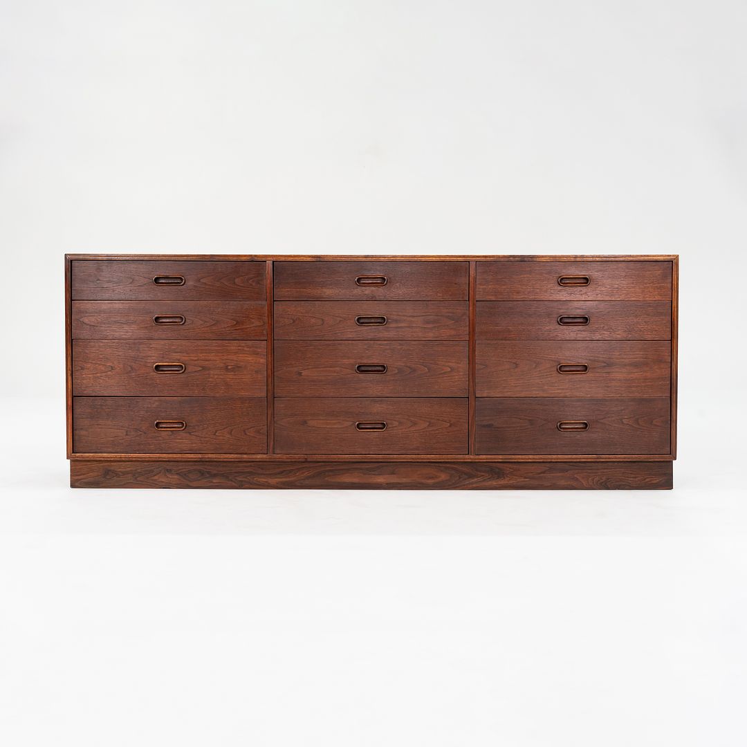 1960s 12-Drawer Dresser by Jack Cartwright for Founders in Walnut