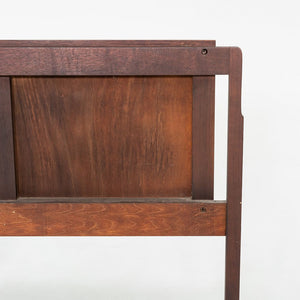 1960s Jack Cartwright for Founders Furniture King Size Walnut Headboard 77x36"