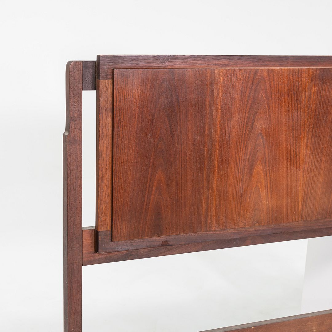 1960s Jack Cartwright for Founders Furniture King Size Walnut Headboard 77x36"