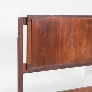 1960s Jack Cartwright for Founders Furniture King Size Walnut Headboard 77x36"