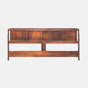 1960s Jack Cartwright for Founders Furniture King Size Walnut Headboard 77x36"