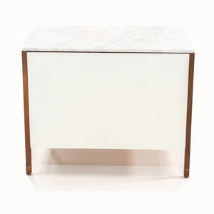 1960s Florence Knoll 3-Drawer Dresser Cabinet in Walnut with Marble Top 1x Available