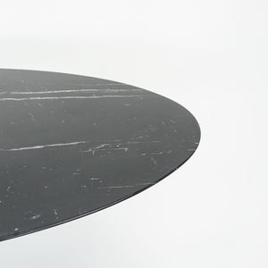 SOLD 2010s Eero Saarinen for Knoll 78x48 inch Nero Marquina Marble Dining Table