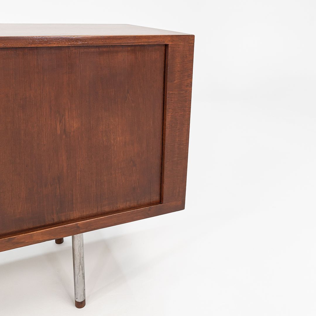 1959 RY-25 Tambour Credenza by Hans J Wegner for RY Mobler in Teak and Steel