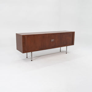 SOLD 1959 RY-25 Tambour Credenza Cabinet by Hans J Wegner for RY Mobler in Teak and Steel