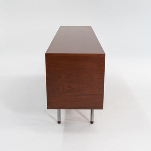 SOLD 1959 RY-25 Tambour Credenza Cabinet by Hans J Wegner for RY Mobler in Teak and Steel