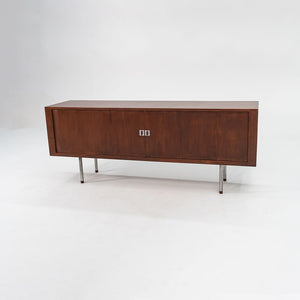 SOLD 1959 RY-25 Tambour Credenza Cabinet by Hans J Wegner for RY Mobler in Teak and Steel