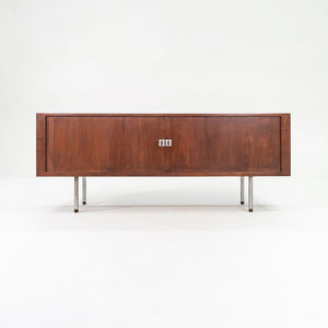 SOLD 1959 RY-25 Tambour Credenza Cabinet by Hans J Wegner for RY Mobler in Teak and Steel